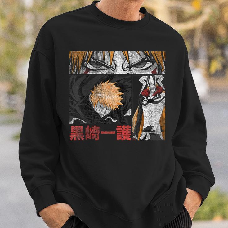 Bleach Graphic Ichigo Comic Book Style Anime Sweatshirt Gifts for Him Bleach Graphic Ichigo Comic Book Style Anime Sweatshirt Gifts for Him