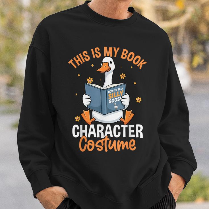 This Is My Book Character Costume Literacy Week Sweatshirt Gifts for Him