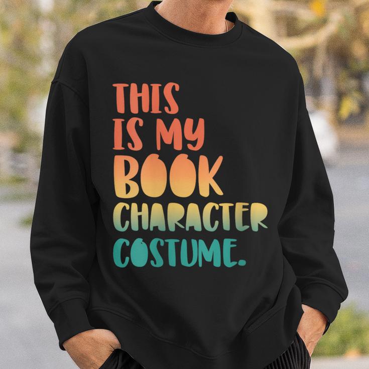 This Is My Book Character Costume Retro Halloween Sweatshirt Gifts for Him