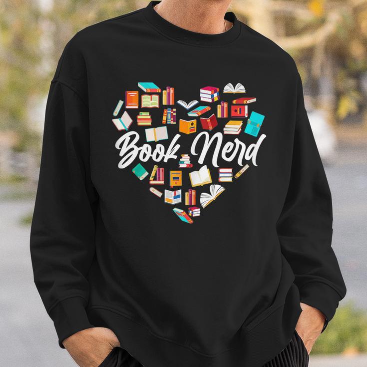 Book Lover Book Nerd Bookworm Bookish Librarian Sweatshirt Gifts for Him
