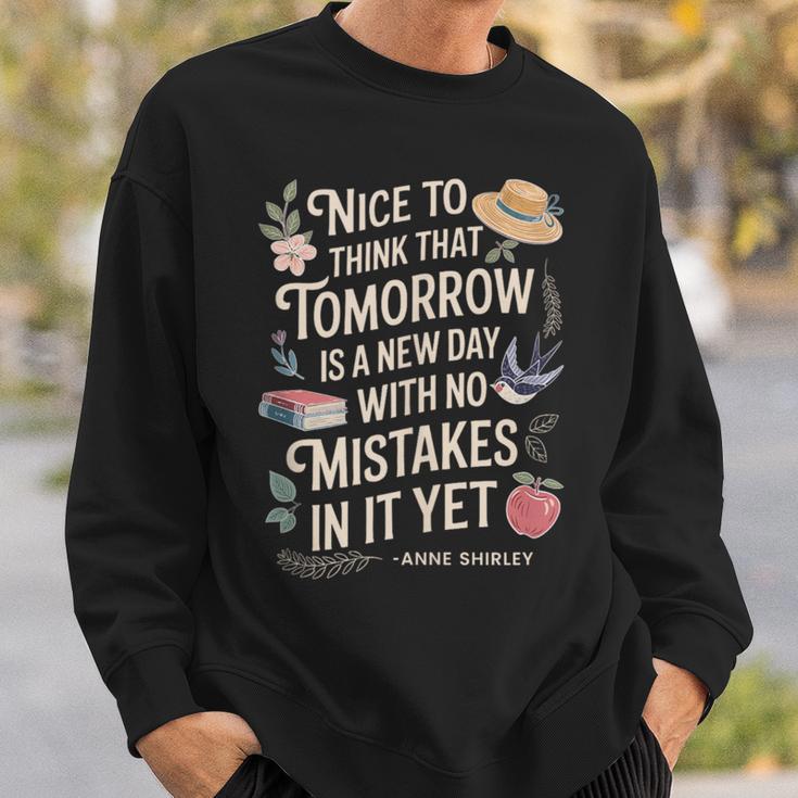 Book Lover Tomorrow Quote Anne Shirley Sweatshirt Gifts for Him