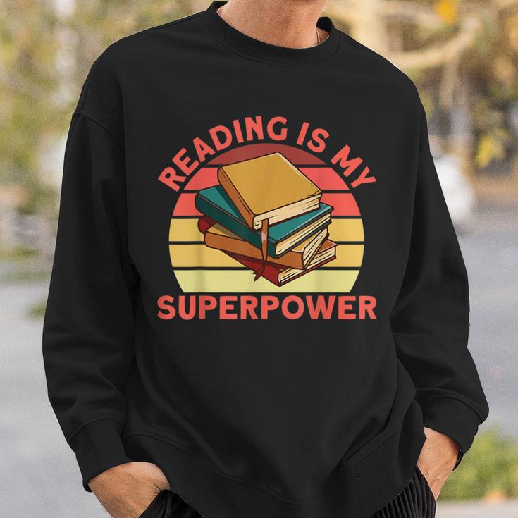 Book Lovers Reading Is My Superpower Avid Readers Bookworms Sweatshirt Gifts for Him Book Lovers Reading Is My Superpower Avid Readers Bookworms Sweatshirt Gifts for Him