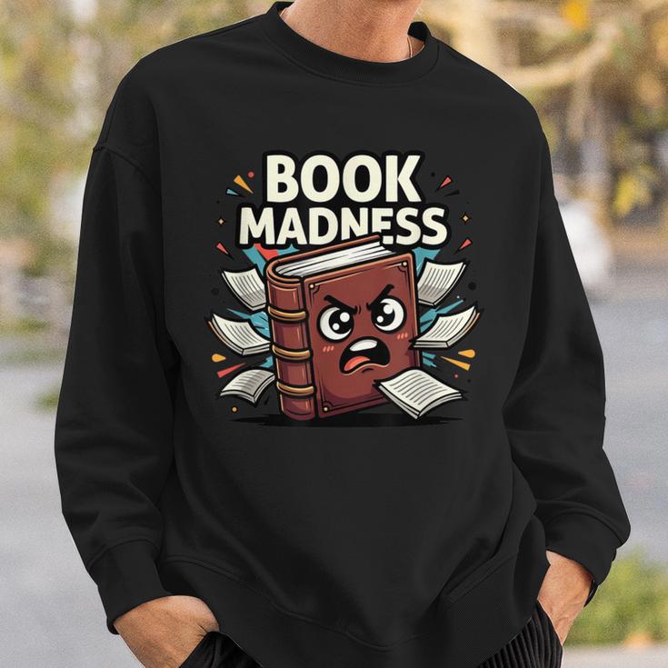 Book Madness Reading Lover School Humor Sweatshirt Gifts for Him