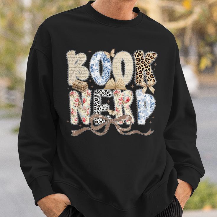 Book Nerd Coquette Bow Booktrovert Reading Lover Bookish Sweatshirt Gifts for Him Book Nerd Coquette Bow Booktrovert Reading Lover Bookish Sweatshirt Gifts for Him