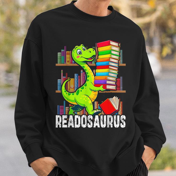 Book Readosaurus Dinosaur Books Library Reading Lovers Sweatshirt Gifts for Him