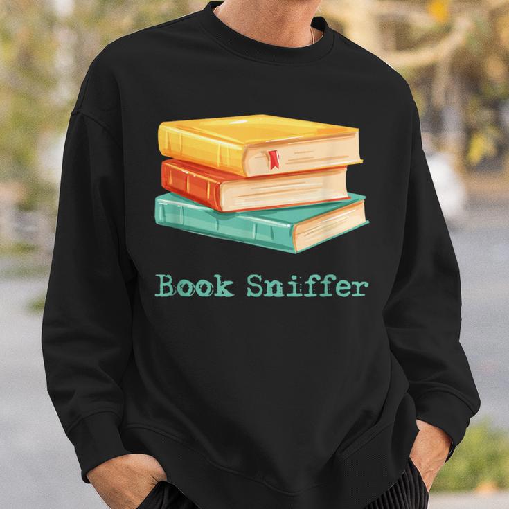 Book Sniffer Sniffing Booksniffing For Readers Sweatshirt Gifts for Him