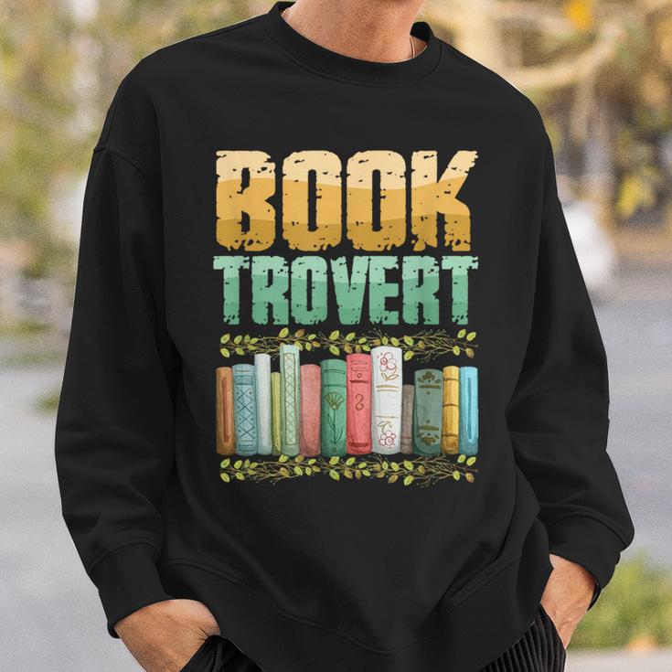Book Trovert Introvert Reader Sweatshirt Gifts for Him Book Trovert Introvert Reader Sweatshirt Gifts for Him