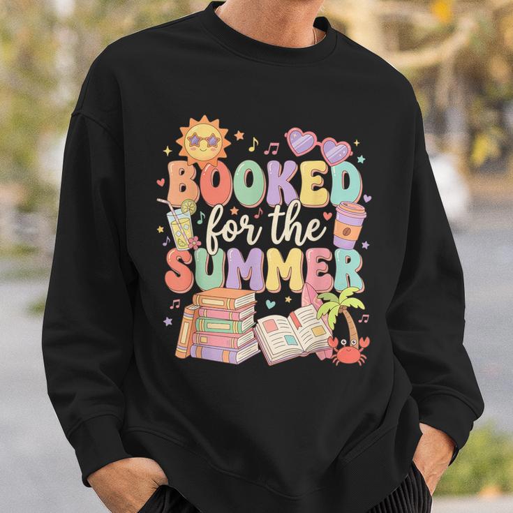 Booked For The Summer Cute Book Reading Women Girls Sweatshirt Gifts for Him