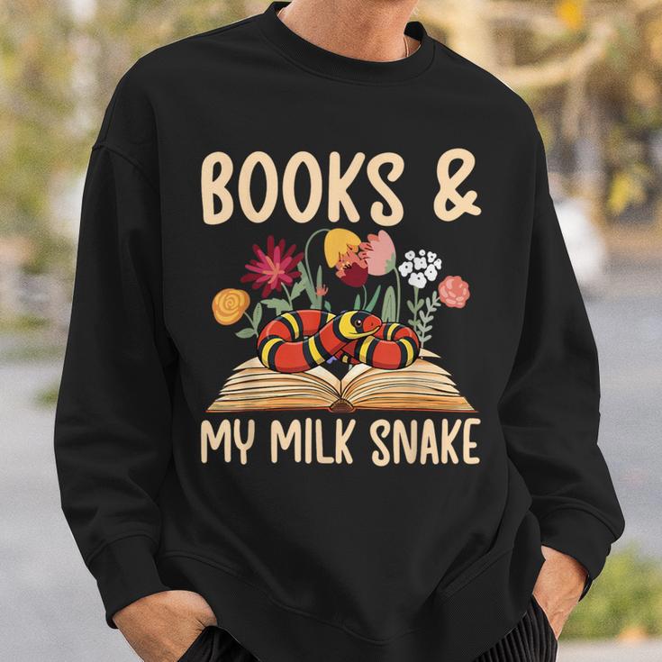 Books & My Milk Snake Owner Milk Snake Lover Milk Snakes Sweatshirt Gifts for Him