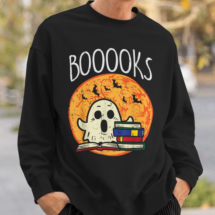 Books Ghost Boooks Halloween Reading Librarian Teacher Book Sweatshirt Gifts for Him Books Ghost Boooks Halloween Reading Librarian Teacher Book Sweatshirt Gifts for Him
