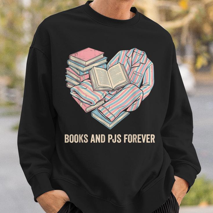 Books And Pajamas Reading Bedtime Sweatshirt Gifts for Him