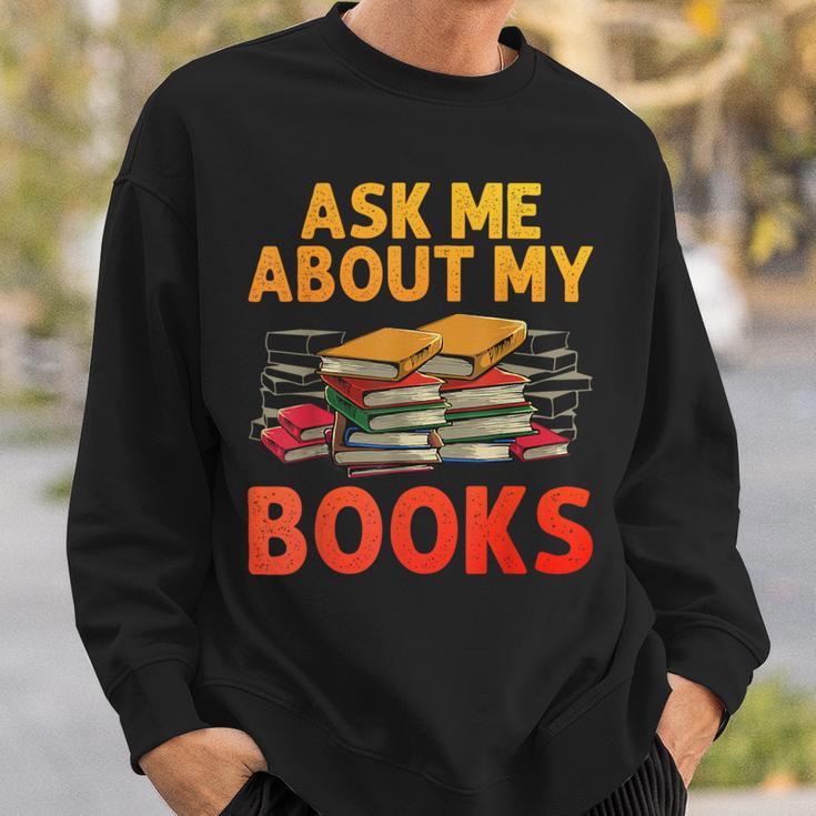 Bookworm Art For Men Women Book Reading Lover Bookish Sweatshirt Gifts for Him