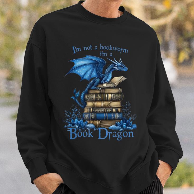 Bookworm I'm a Book Dragon Fantasy Reader Bookish Sweatshirt Gifts for Him Bookworm I'm a Book Dragon Fantasy Reader Bookish Sweatshirt Gifts for Him