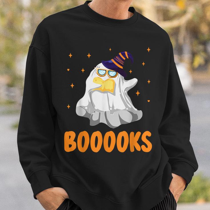 Booooks Funny Halloween Cute Ghost Book Reading Sweatshirt Gifts for Him Booooks Funny Halloween Cute Ghost Book Reading Sweatshirt Gifts for Him