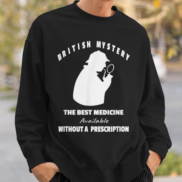 British Mystery Books Reader Crime Suspense Reading Lover Sweatshirt Gifts for Him