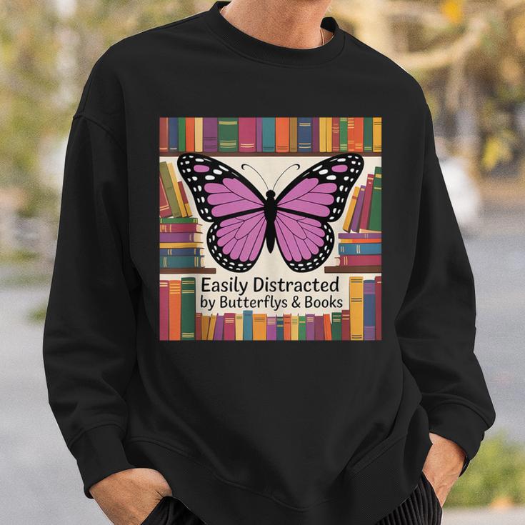 Butterfly Decor Book Butterfly Party Favors Purple Butterfly Sweatshirt Gifts for Him