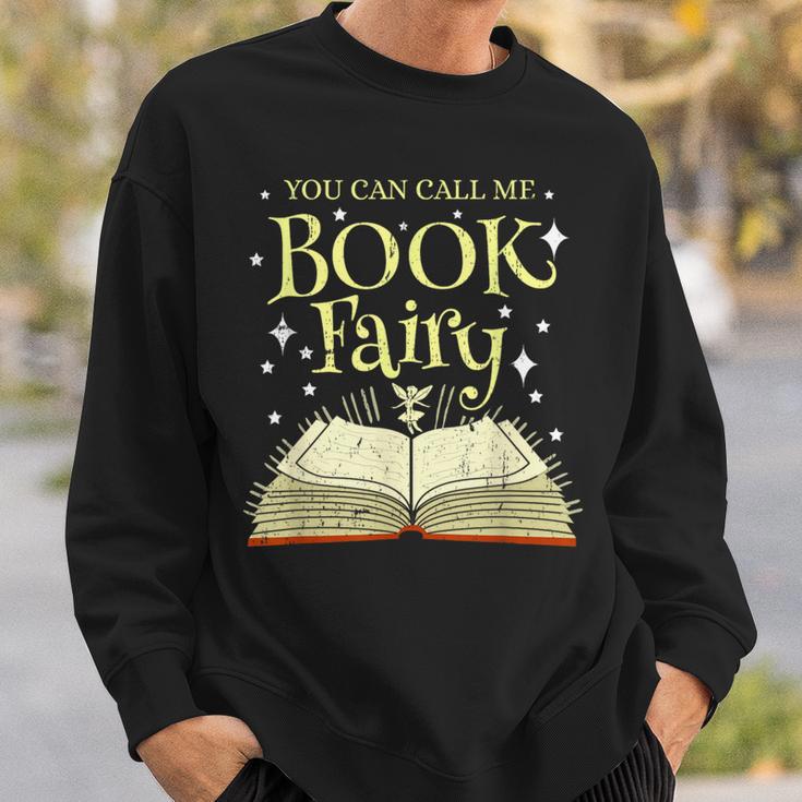 You Can Call Me Book Fairy Librarian Vintage Sweatshirt Gifts for Him