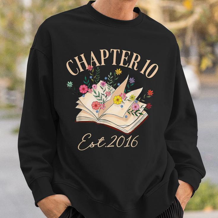 Chapter 10 Years Old For Book Lover 10th Birthday Bookworm Sweatshirt Gifts for Him