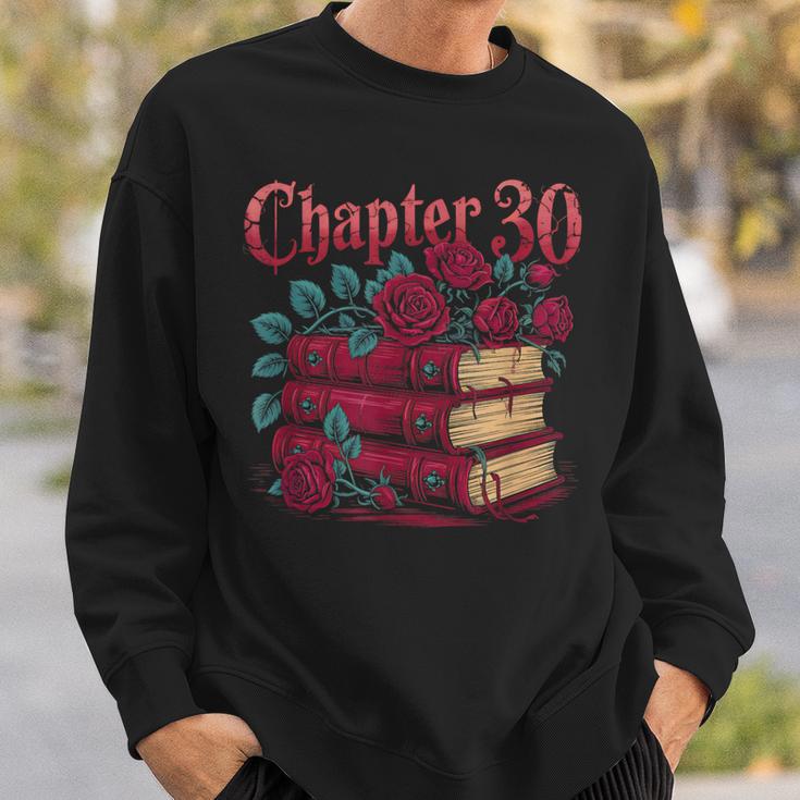 Chapter 30 Gothic 30th Birthday Book Lover Dark Romance Sweatshirt Gifts for Him