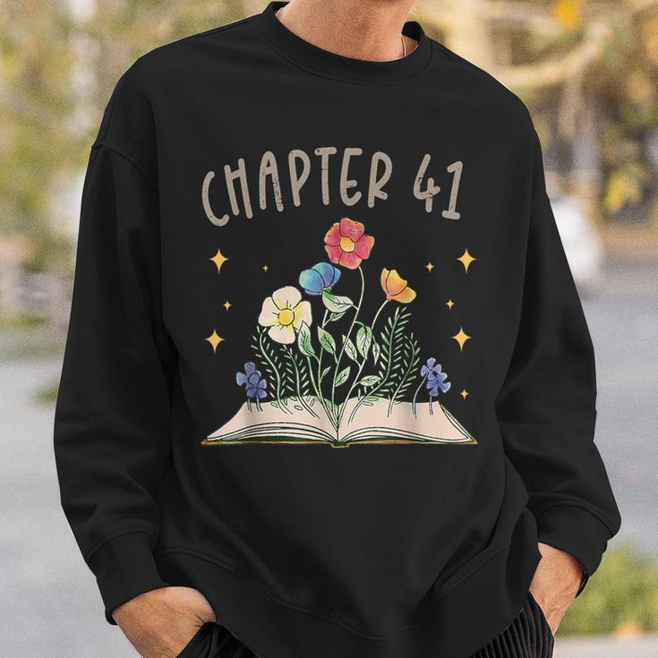 Chapter 41st Birthday Bookworm 41 Years Old For Book Lovers Sweatshirt Gifts for Him