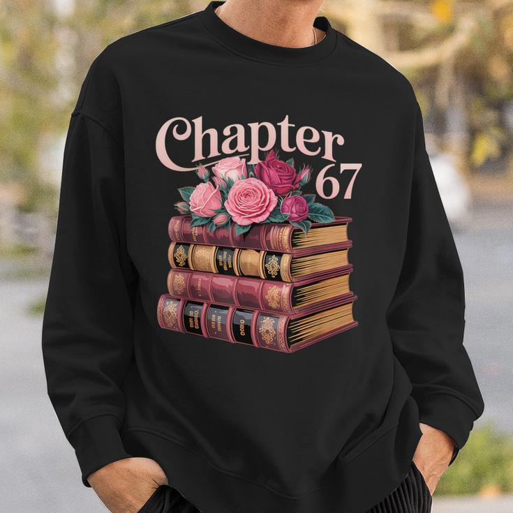Chapter 67 Floral Book Stack Sweatshirt Gifts for Him