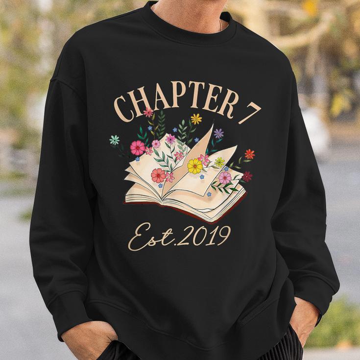 Chapter 7 Years Old For Book Lover 7th Birthday Bookworm Sweatshirt Gifts for Him