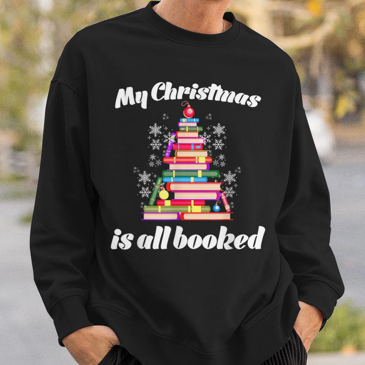 My Christmas Is All Booked Merry Bookmas For Book Lover Sweatshirt Gifts for Him My Christmas Is All Booked Merry Bookmas For Book Lover Sweatshirt Gifts for Him
