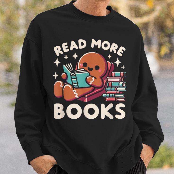 Christmas Teacher Shirt Read More Books Women Sweatshirt Gifts for Him