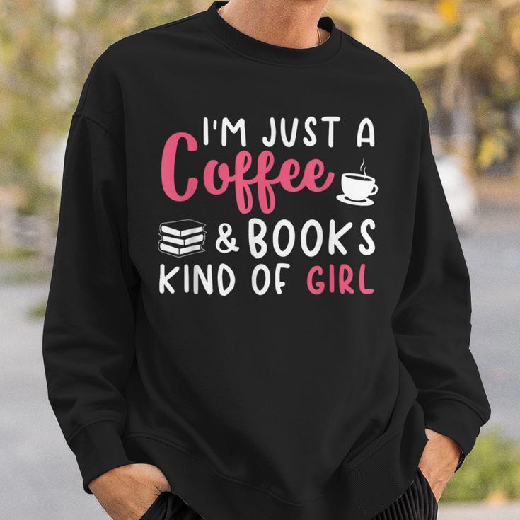 Coffee Lover Saying For Women Book Reading Club Librarian Sweatshirt Gifts for Him