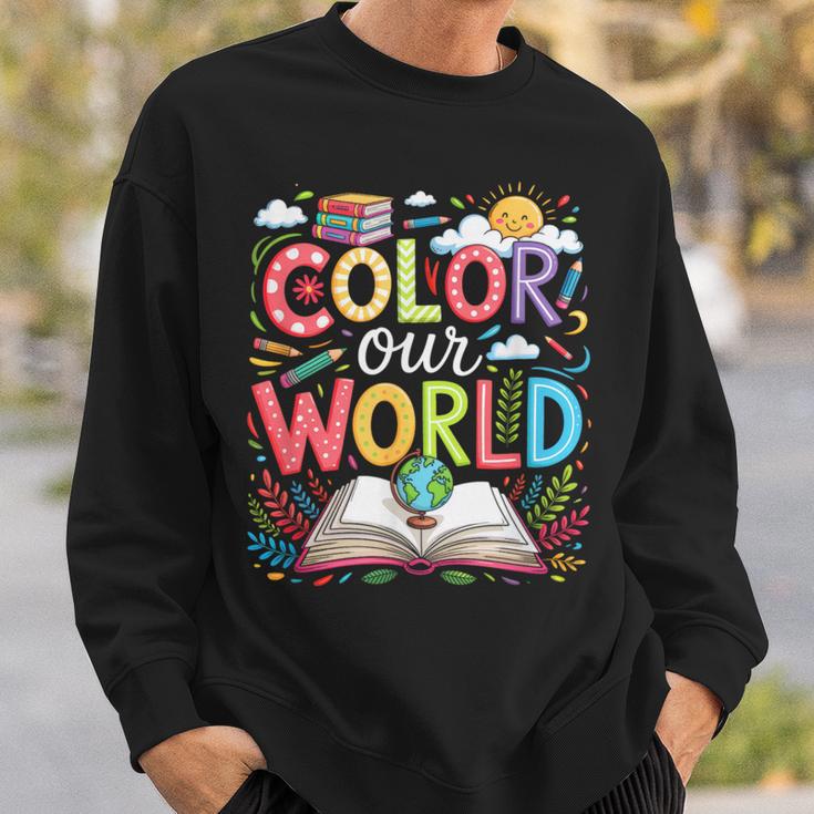 Color Our World Book Reading Program 2026 Summer Reading Sweatshirt Gifts for Him