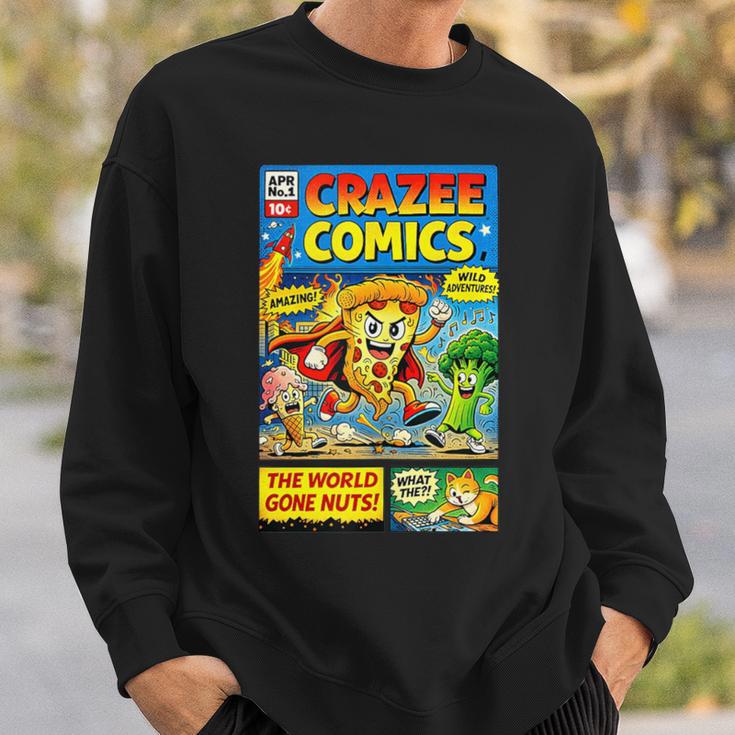 Comic Reader Comic Book Merch Vintage Reading Comic Books Sweatshirt Gifts for Him