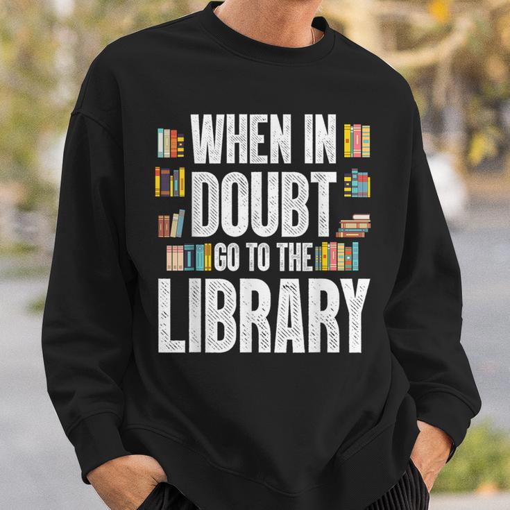 Cool Book Reader Men Women Library Themed Bookworm Librarian Sweatshirt Gifts for Him