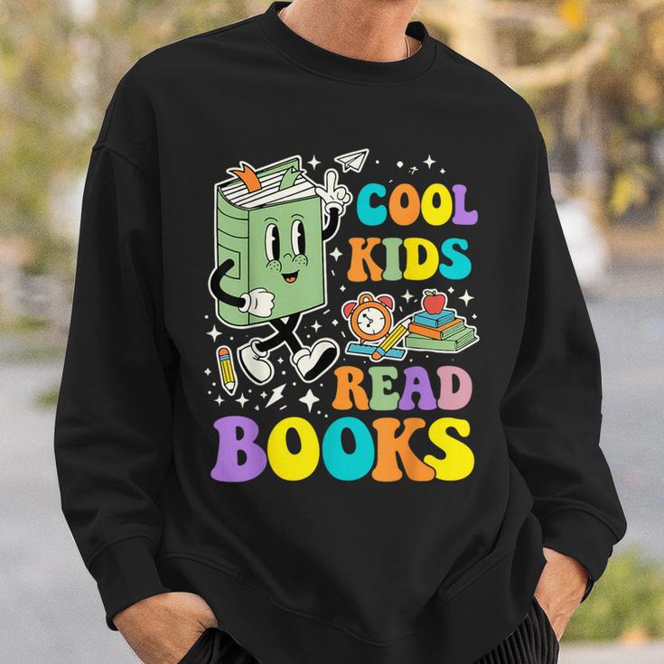 Cool Kids Read Books Teacher Bookworm Librarian Book Lover Sweatshirt Gifts for Him