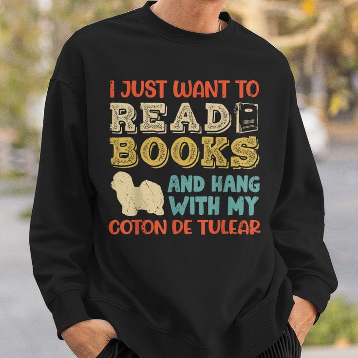 Coton De Tulear Mama Ich Will Nur Lesen Books Hanging Dog Sweatshirt Gifts for Him Coton De Tulear Mama Ich Will Nur Lesen Books Hanging Dog Sweatshirt Gifts for Him