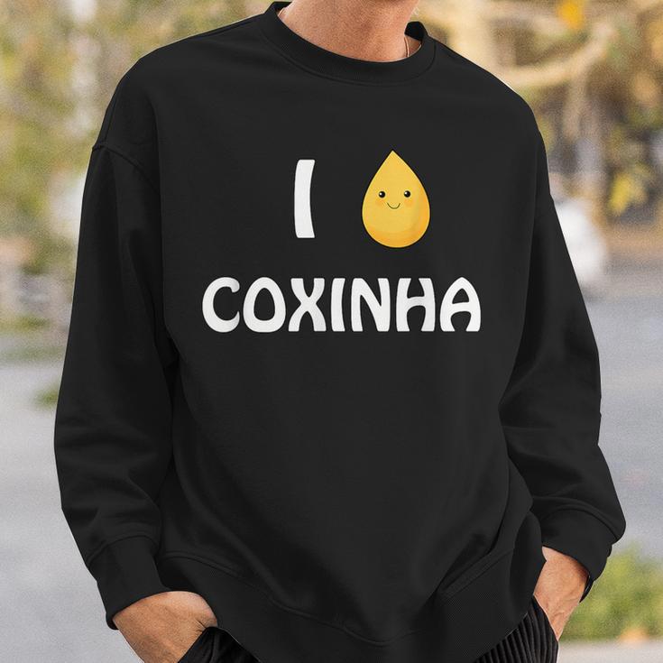 Coxinhaが大好き本物のブラジルオリジナル。 スウェットシャツ 彼への贈り物