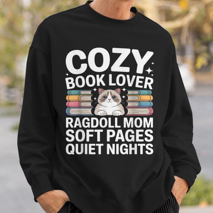 Cozy Book Lover Ragdoll Mom Soft Pages Quiet Nights Sweatshirt Gifts for Him Cozy Book Lover Ragdoll Mom Soft Pages Quiet Nights Sweatshirt Gifts for Him