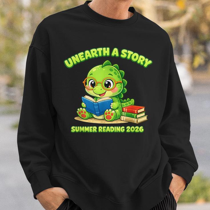 Cute Dino Book Lover Unearth A Story Summer Reading Sweatshirt Gifts for Him Cute Dino Book Lover Unearth A Story Summer Reading Sweatshirt Gifts for Him