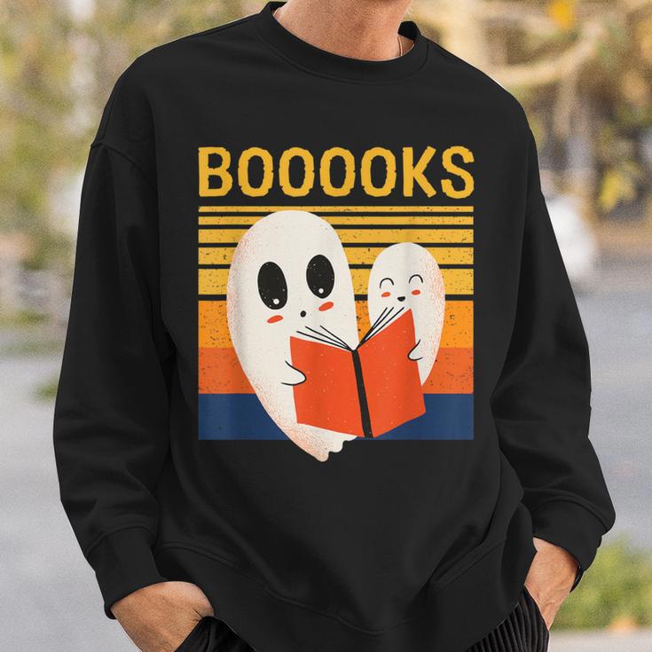 Cute Ghost Book Reading Halloween Teacher Puns Booooks For Men Women Kids Sweatshirt Gifts for Him Cute Ghost Book Reading Halloween Teacher Puns Booooks For Men Women Kids Sweatshirt Gifts for Him