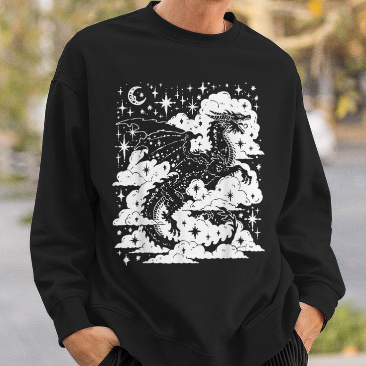 Dark Academia Fantasy Dragon Book Lover Bookish Goblincore Sweatshirt Gifts for Him