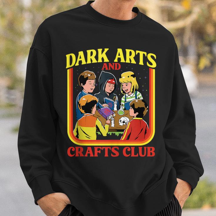 Dark Arts And Crafts Club Retro Witchy Book Cover Sweatshirt Gifts for Him