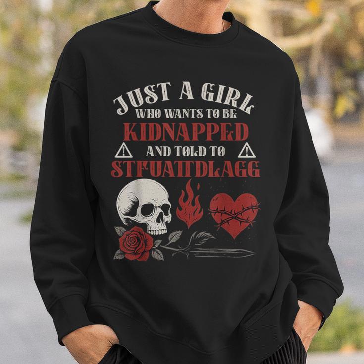 Dark Romance Smutt Books Merch STFUATTDLAGG Kidnapped Sweatshirt Gifts for Him