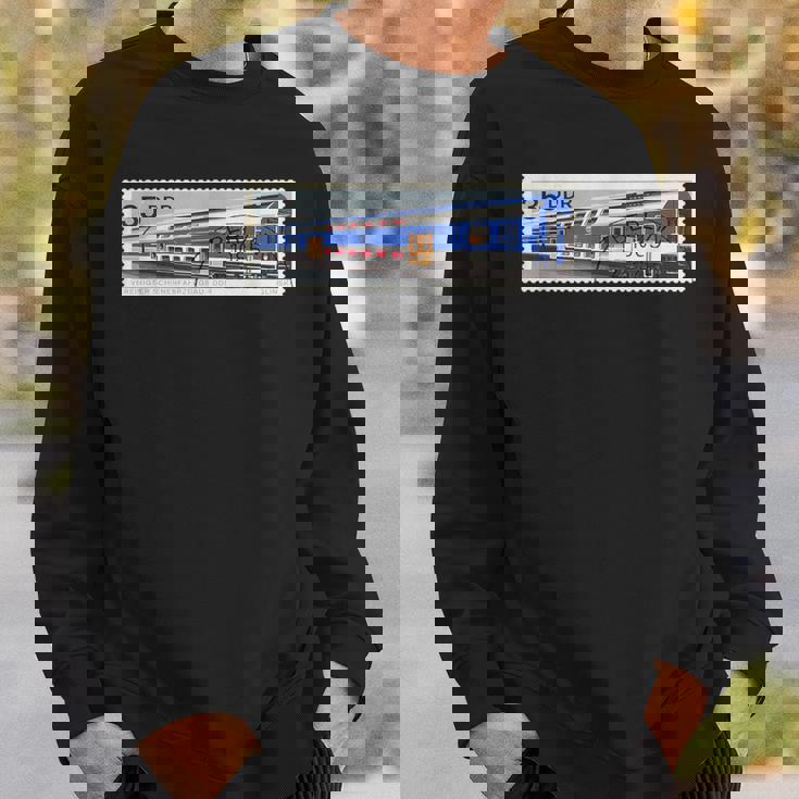 Ddr東ドイツベルリン列車消印sovi8プロパガンダ。 スウェットシャツ 彼への贈り物