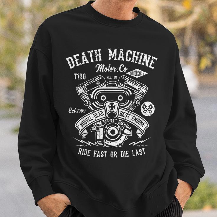 Death Machine Ride Fast Or Die Last ビンテージtシャツ スウェットシャツ 彼への贈り物