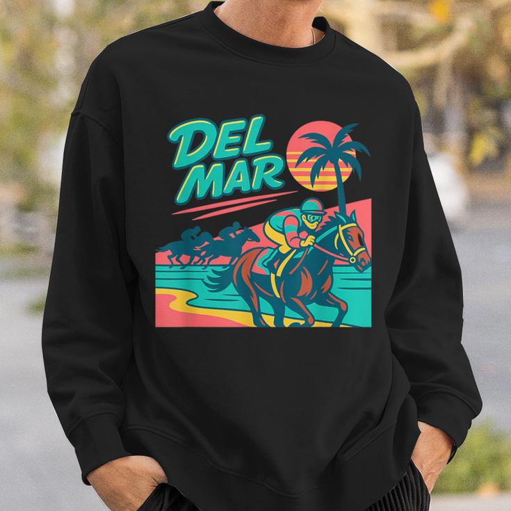 Del Mar 競馬 サラブレッドサンタアニタ競馬選手 スウェットシャツ 彼への贈り物
