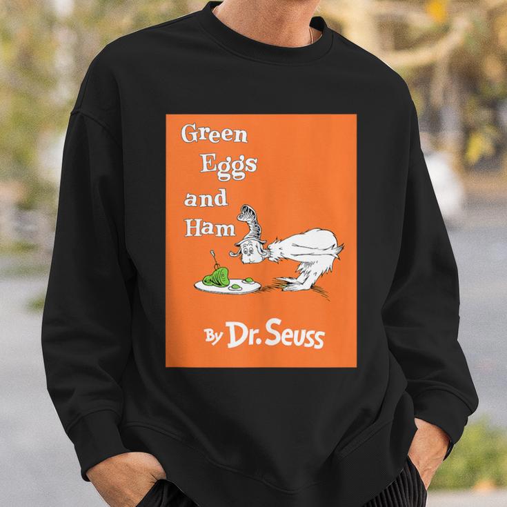 Dr Seuss Green Eggs And Ham Book Cover Sweatshirt Gifts for Him