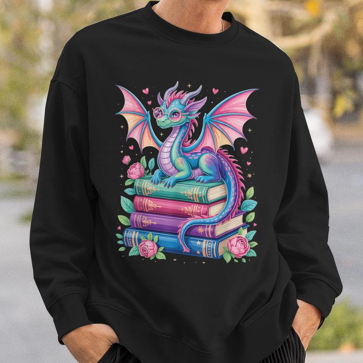 Dragon Book Fantasy Reading Sweatshirt Gifts for Him