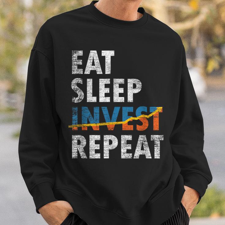 Eatleep Invest Repeat Investment Trading スウェットシャツ 彼への贈り物