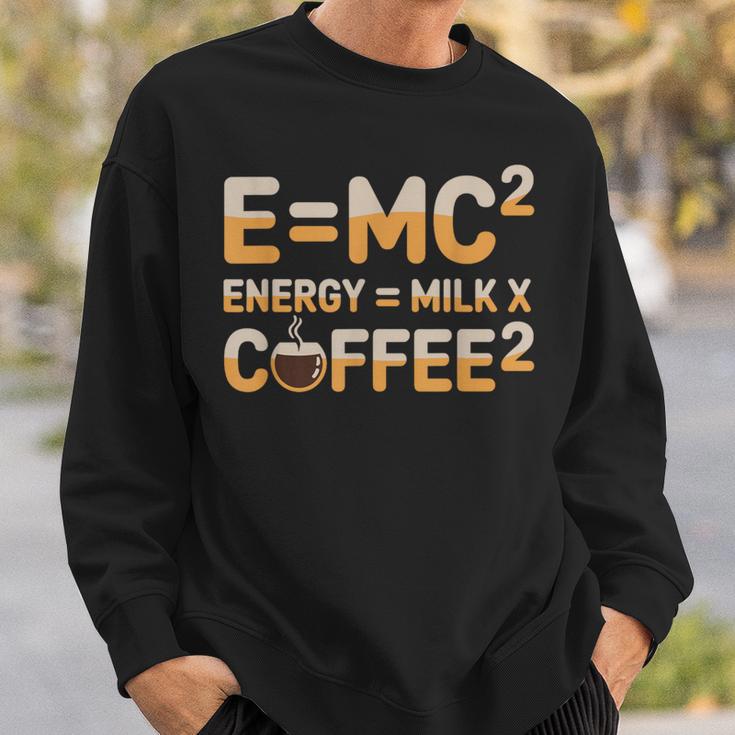 EMc2物理学が語る、コーヒーを介したオタクのダジャレ・エネルギー スウェットシャツ 彼への贈り物