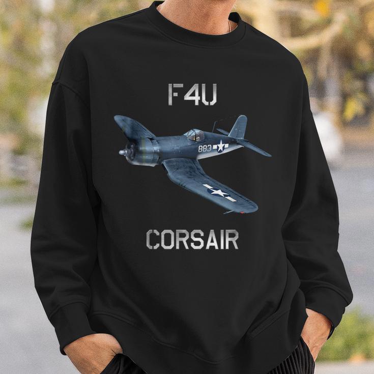 F4u コルセア ヴィンテージ Us Ww2 ウォーバード戦闘機 スウェットシャツ 彼への贈り物