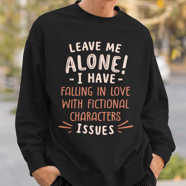 Falling In Love With Fictional Characters Book Movie Lover Sweatshirt Gifts for Him